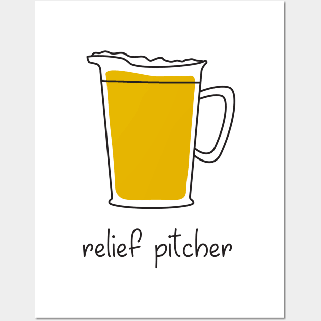 Relief Pitcher Wall Art by DubyaTee